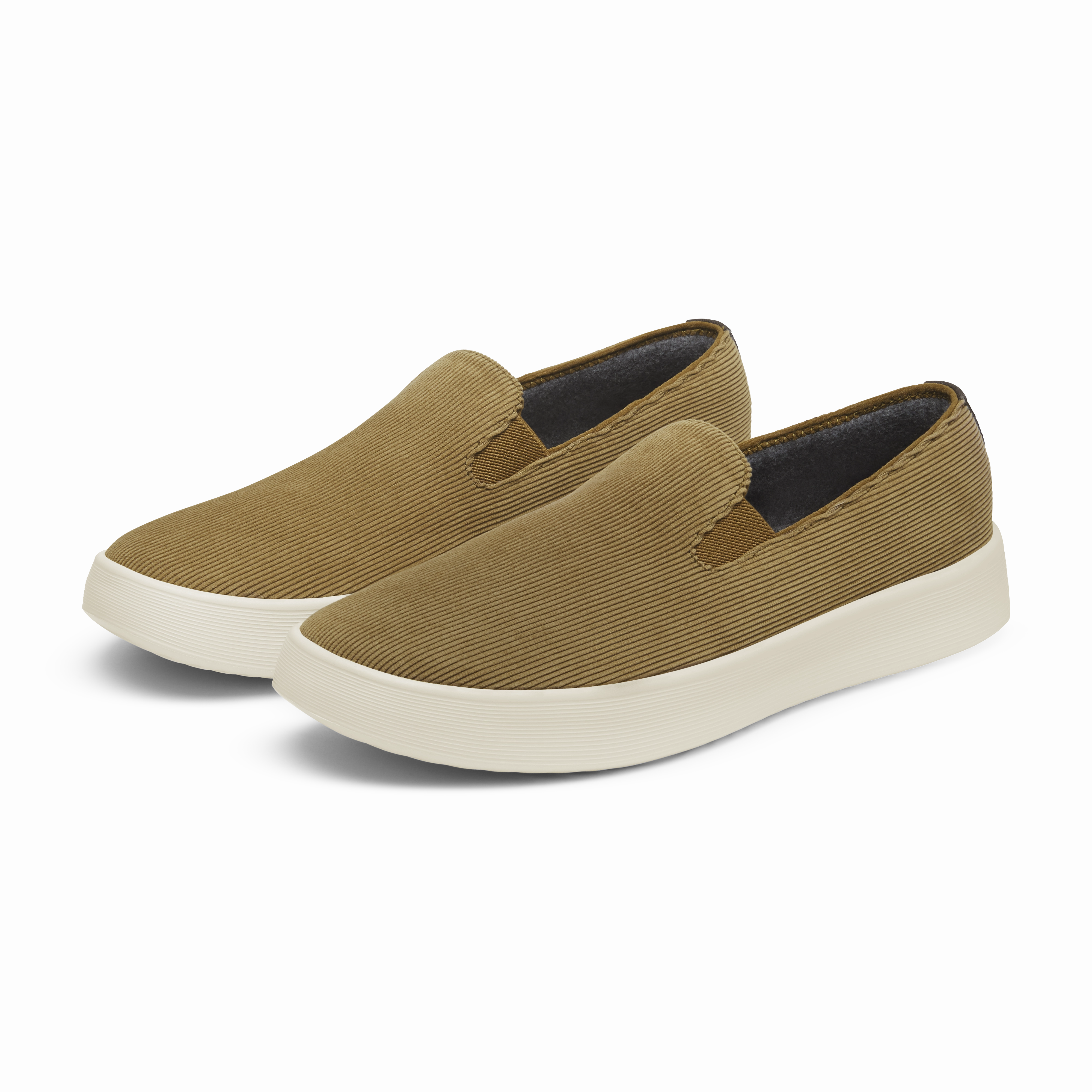 Men's Cruiser Slip On Corduroy - Dark Tan (Stony Cream Sole) Speed Performance Water   Resistant
