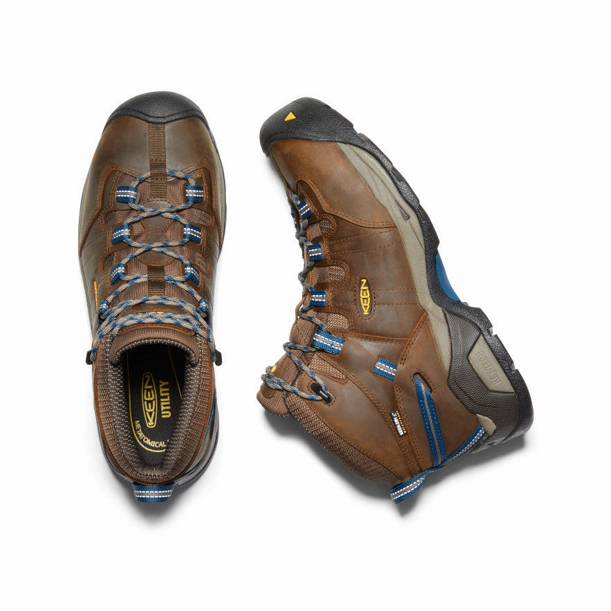 Men's Detroit XT Waterproof Boot (Steel Toe)  |  Cascade Brown/Orion Blue Daily Utility