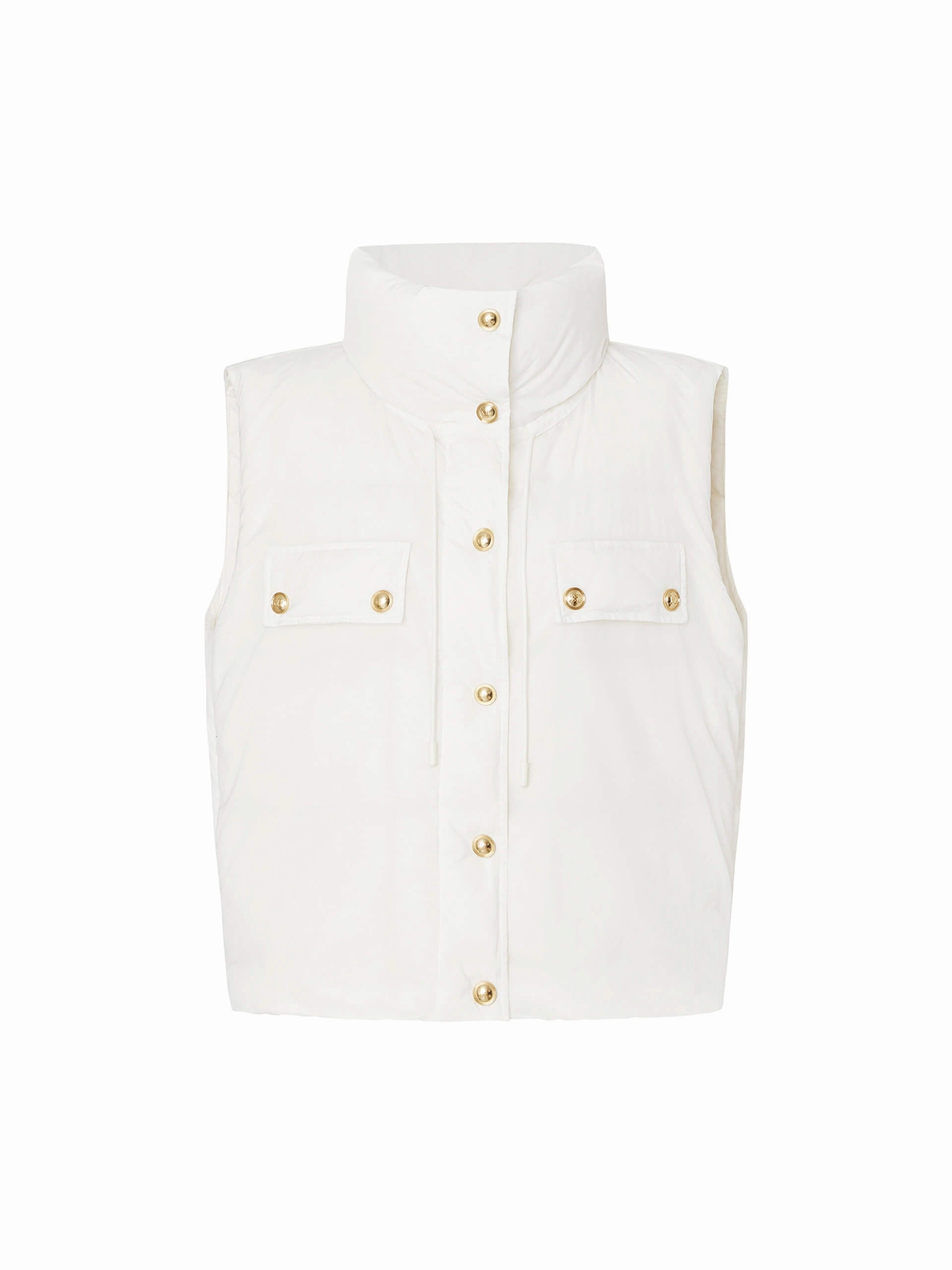Neutral Tones Quilted Shell Down Vest