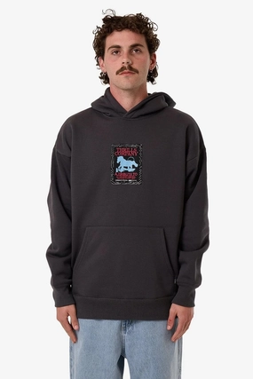 Soft touch finish Cheap Nice Chain Of Formation Slouch Pull On Hood Dark Charcoal