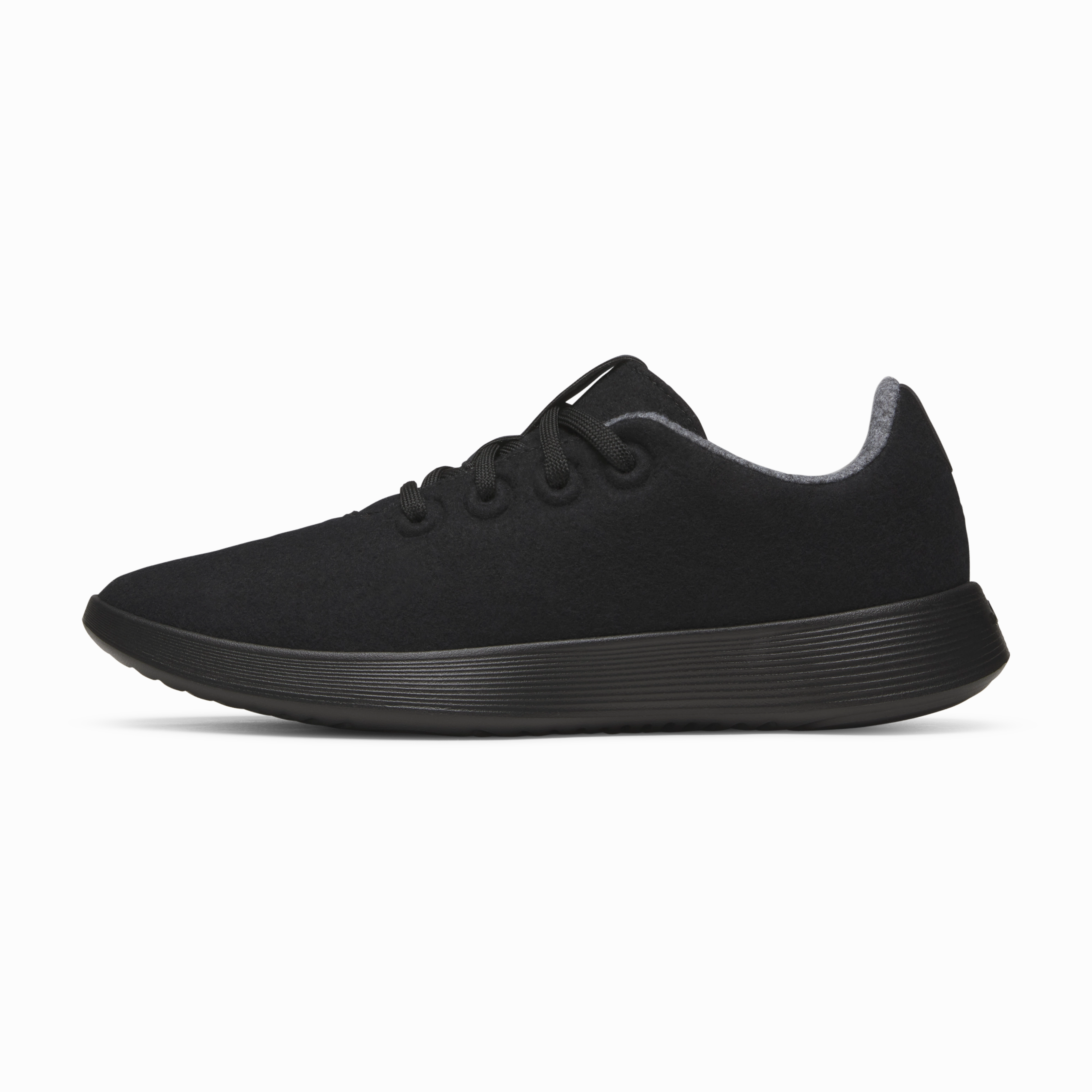 Adjustable Fit System Vertical Flex Channel Men's Wool Runner NZ - Natural Black (Natural Black Sole)
