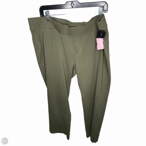 Comfortable fit Pants Leggings By Lands End In Green, Size: 2x