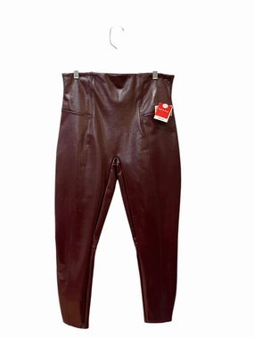 Active Lifestyle Four Way Pants Leggings By Spanx In Red, Size: Xl
