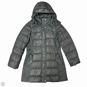 Coat Luxury Designer By Burberry In Grey, Size: M Stand Up Collar Essential Fit