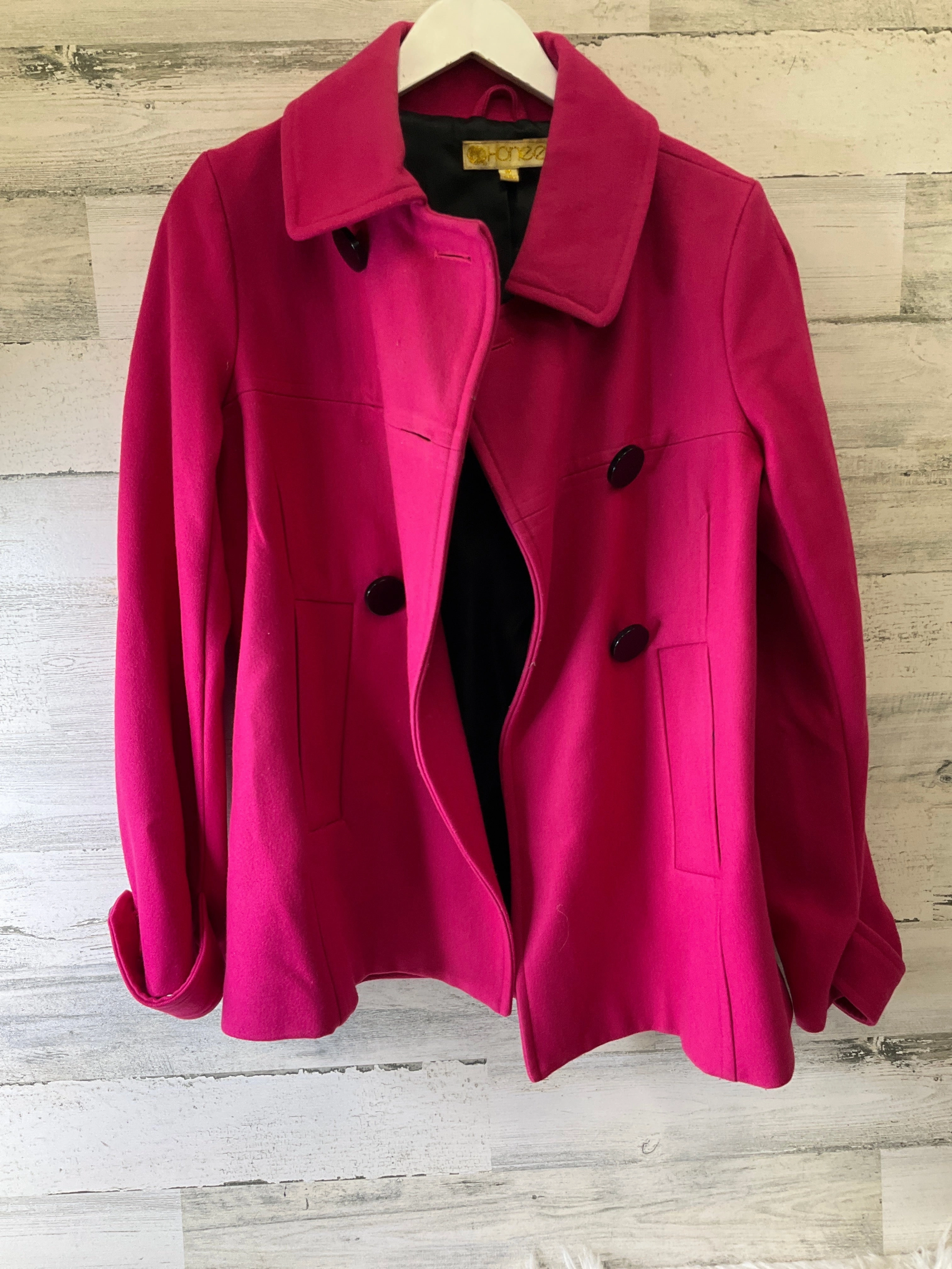 Coat Peacoat By Clothes Mentor In Pink, Size: M Abrasion resistant