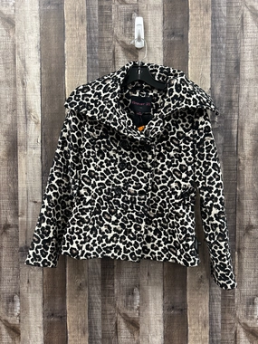 Soft Fleece Interior Animal Print Coat Peacoat Forever 21, Size M