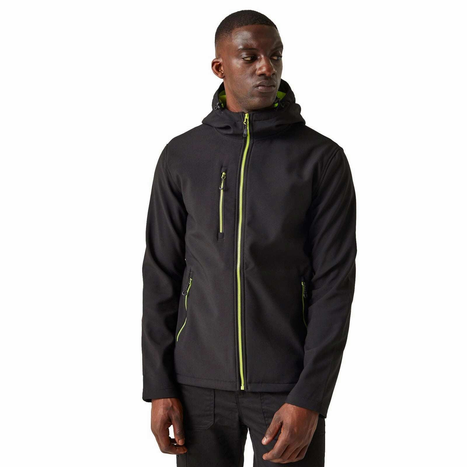 Regatta Professional Mens Navigate Hooded Softshell Jacket Street Comfort Fit