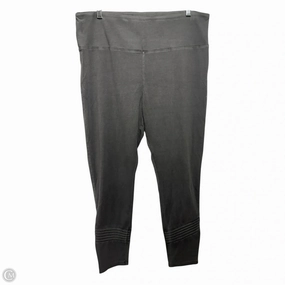 Pants Leggings By Soft Surroundings In Grey, Size: L Figure Hug For Adults Slim Fit