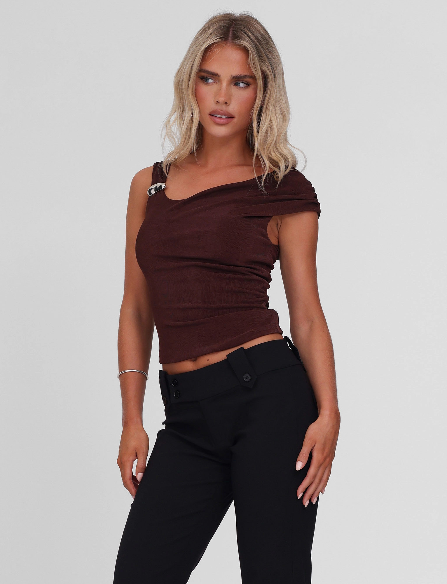 Soft Fabric CASSIAN TOP - CHOCOLATE