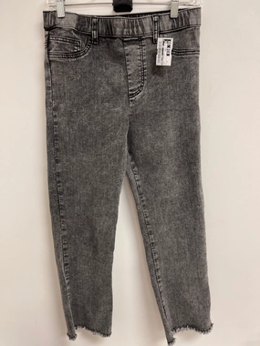 Mesh Panel Gym Workout Pants Leggings By Anna & Ava In Grey, Size: M