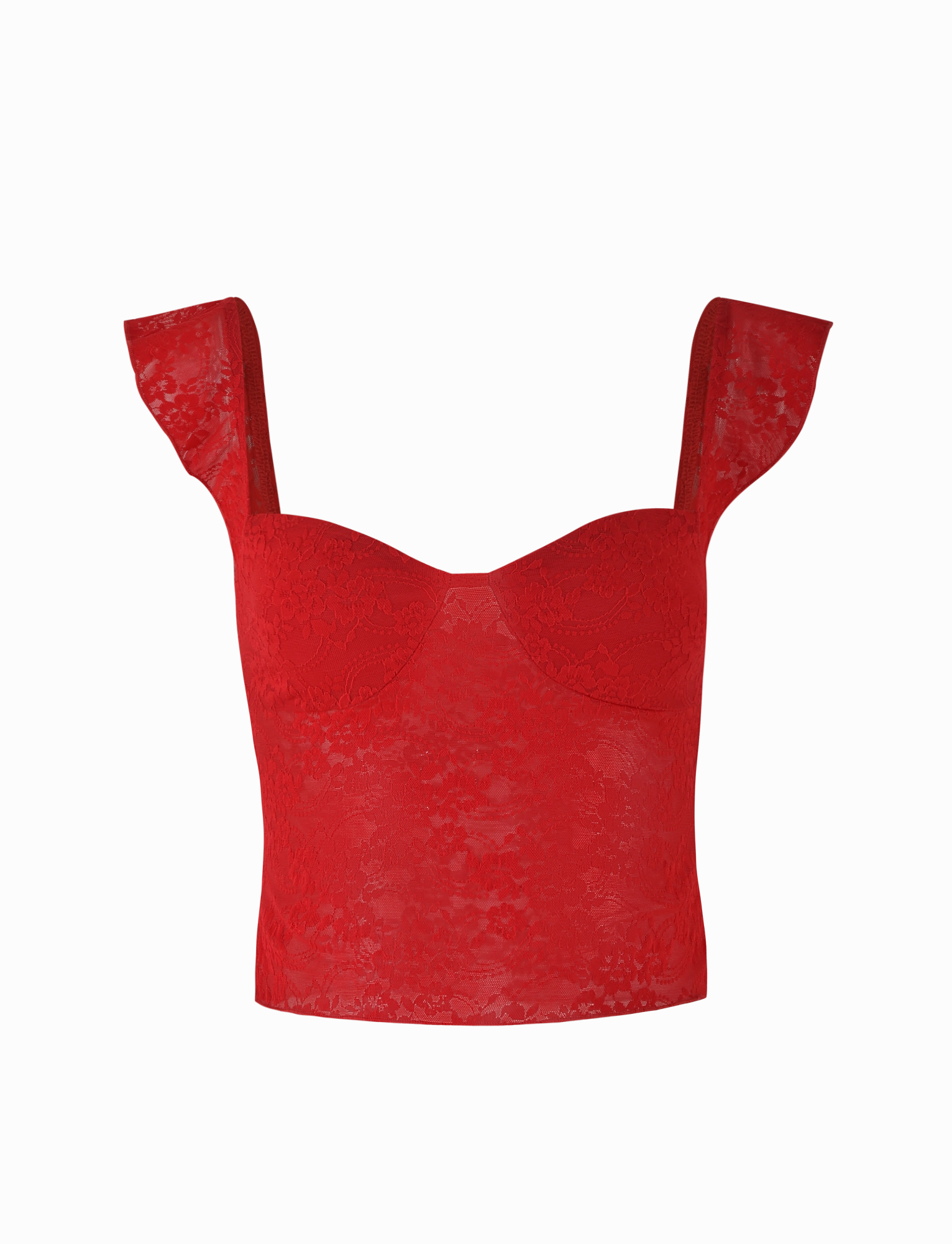 Front-Pocket Minimal Tone LORNA TOP - RED