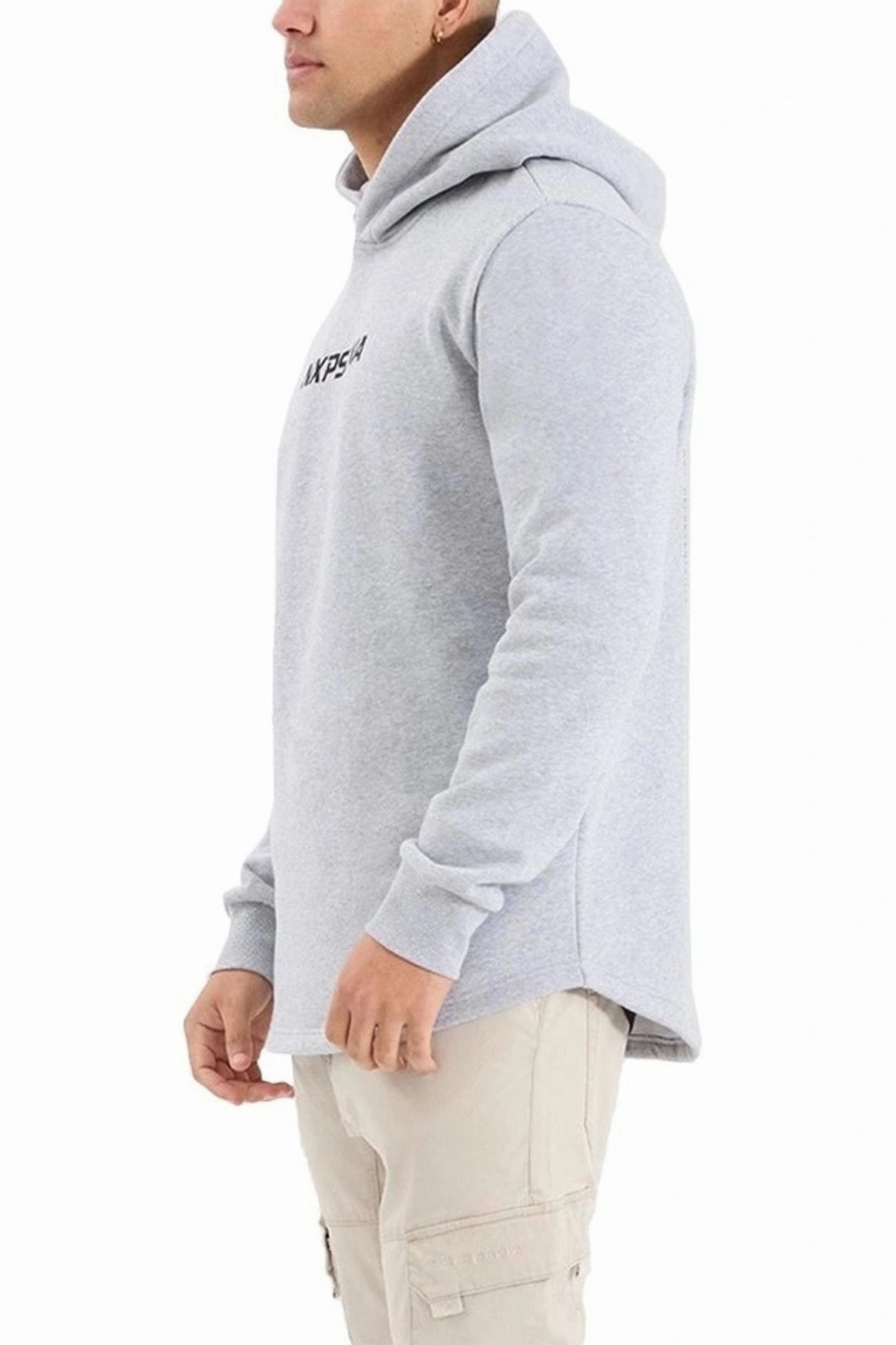 Centaur Dual Curved Hoodie Grey Marle Stylish Layer Heat Retention Lining