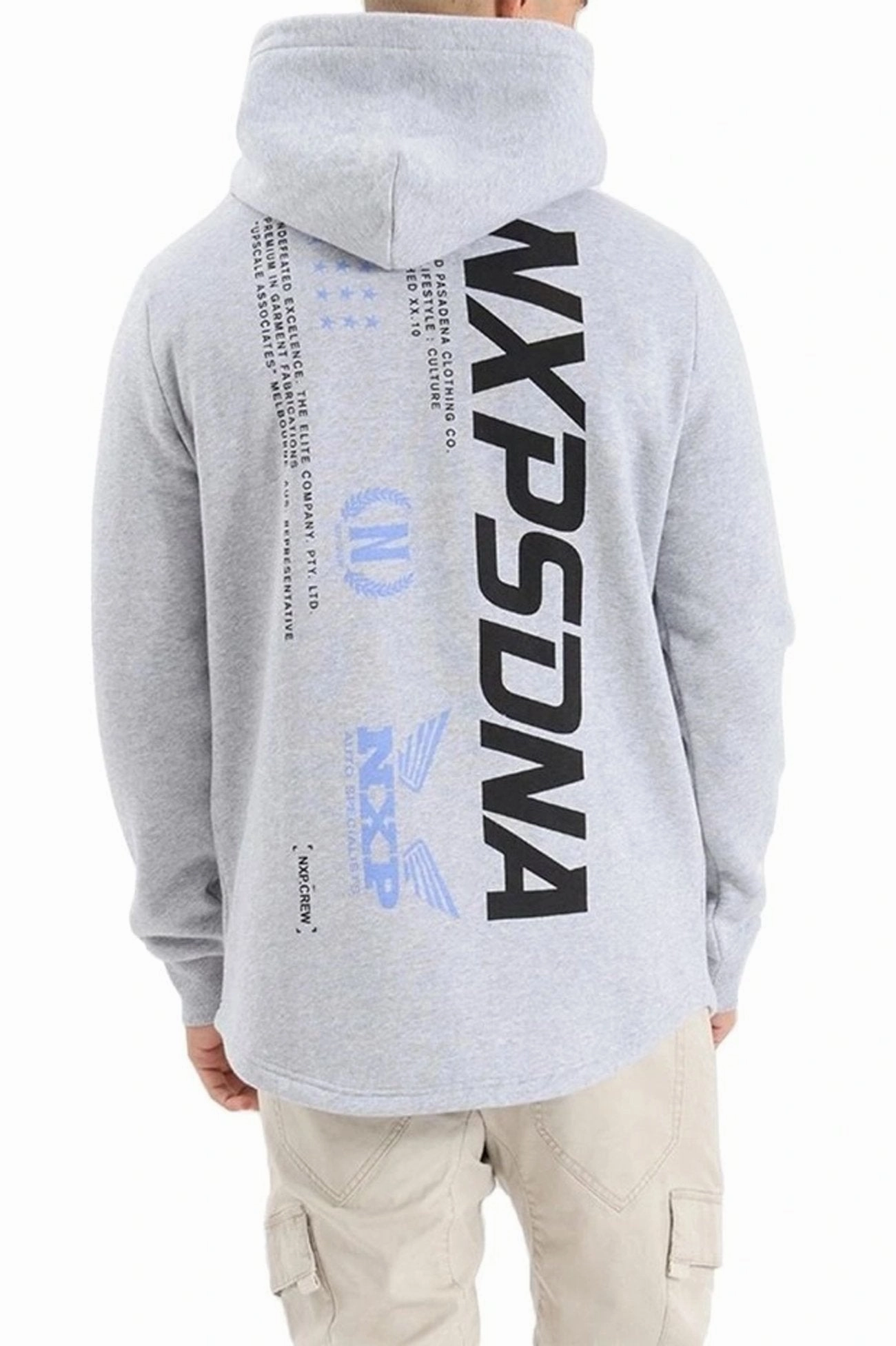 Centaur Dual Curved Hoodie Grey Marle Seamless Bonding