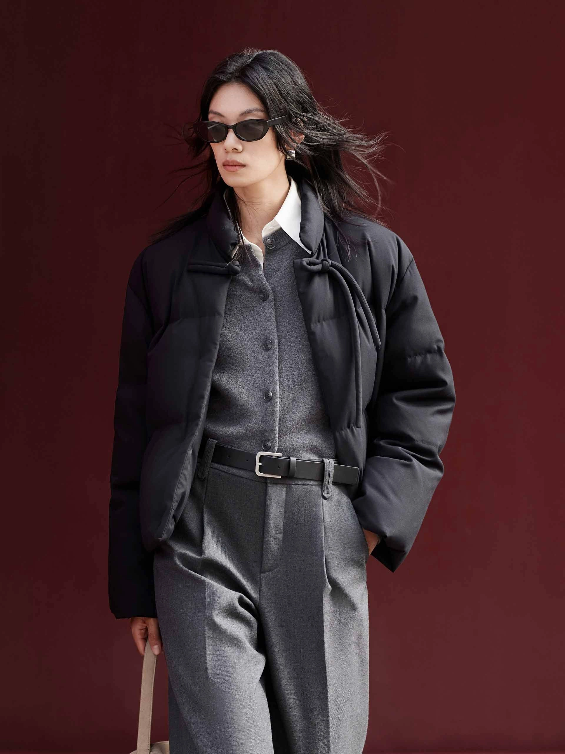 Ripstop Fabric Technology Cheongsam Buckle Down Jacket