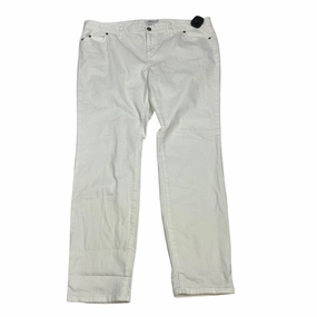 Holiday Vibes High Quality Jeans Designer By Vineyard Vines In White Denim, Size:16