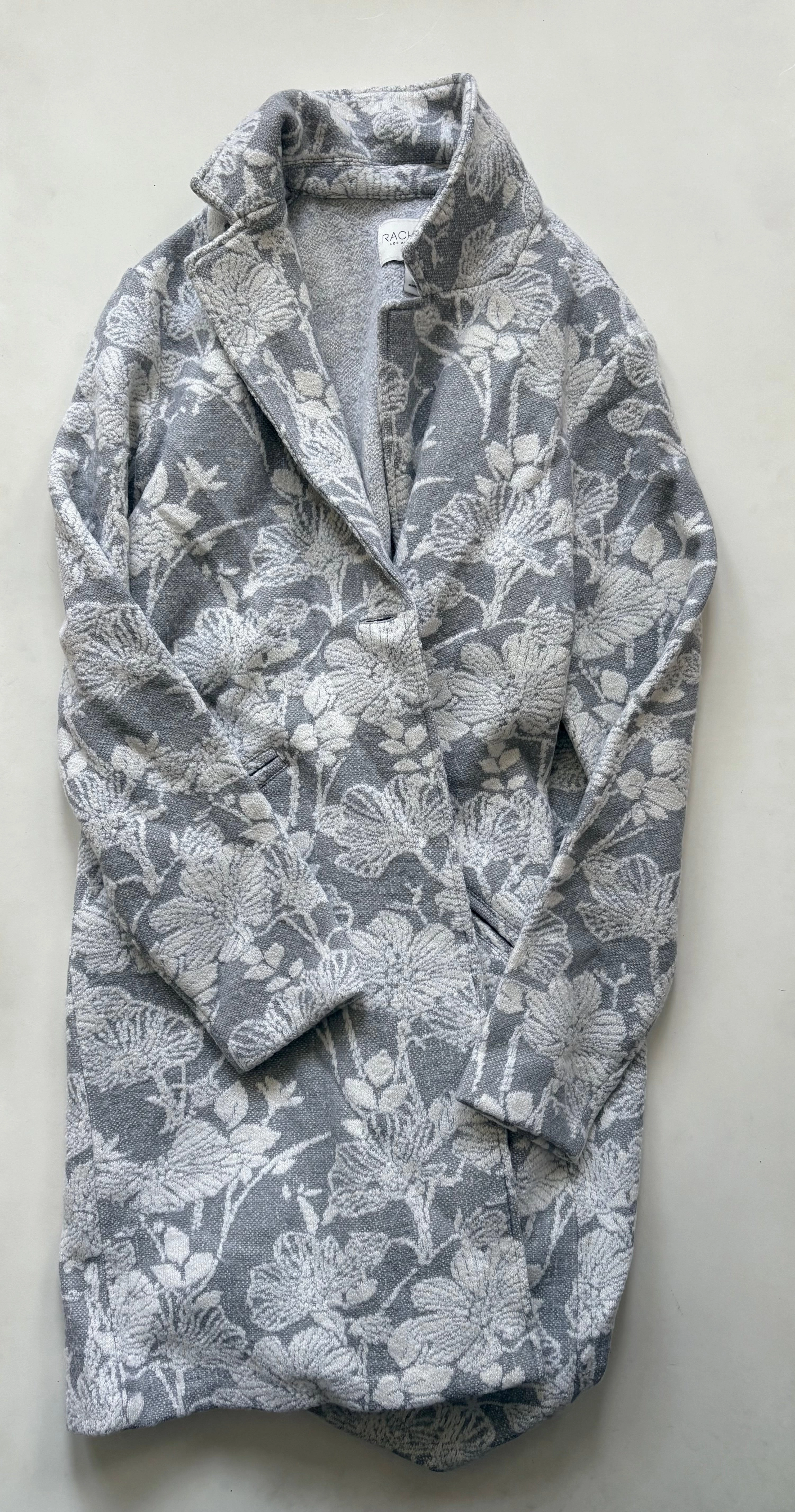Odor Resistant Tech All Weather Adaptability Coat Peacoat By Rachel Zoe In Grey, Size: M