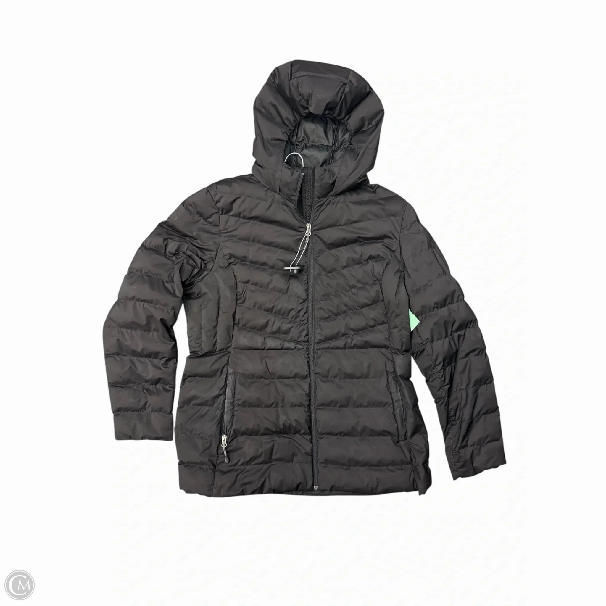 Compression Fold Design RubberizedTrim Coat Puffer & Quilted By 32 Degrees In Black, Size: Xl