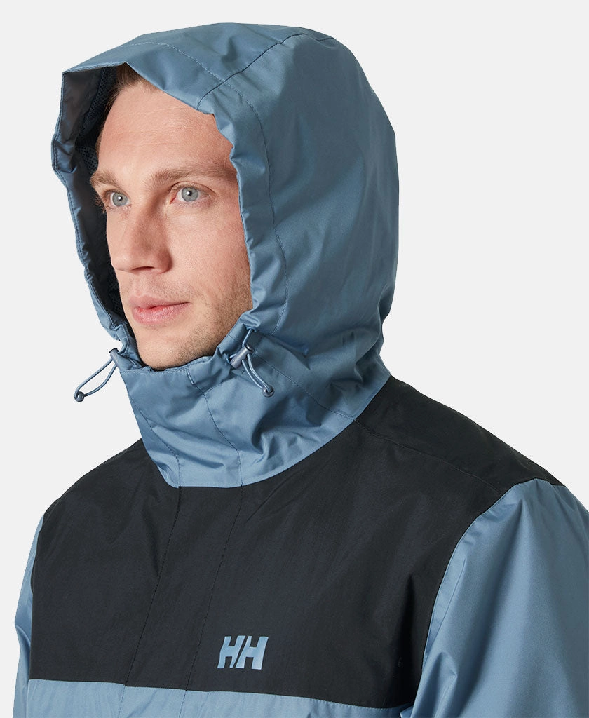 Flexible Fleece Lining VANCOUVER RAIN JACKET, Washed Navy