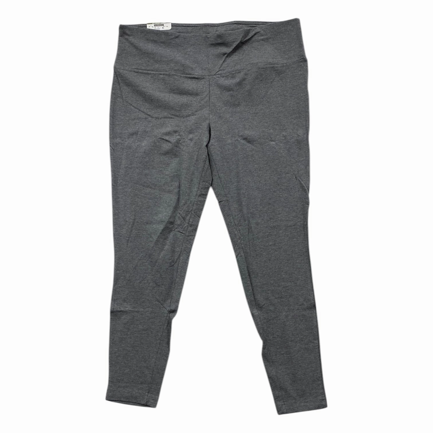 Chic Performance Pants Leggings By Terra & Sky In Grey, Size: 1x