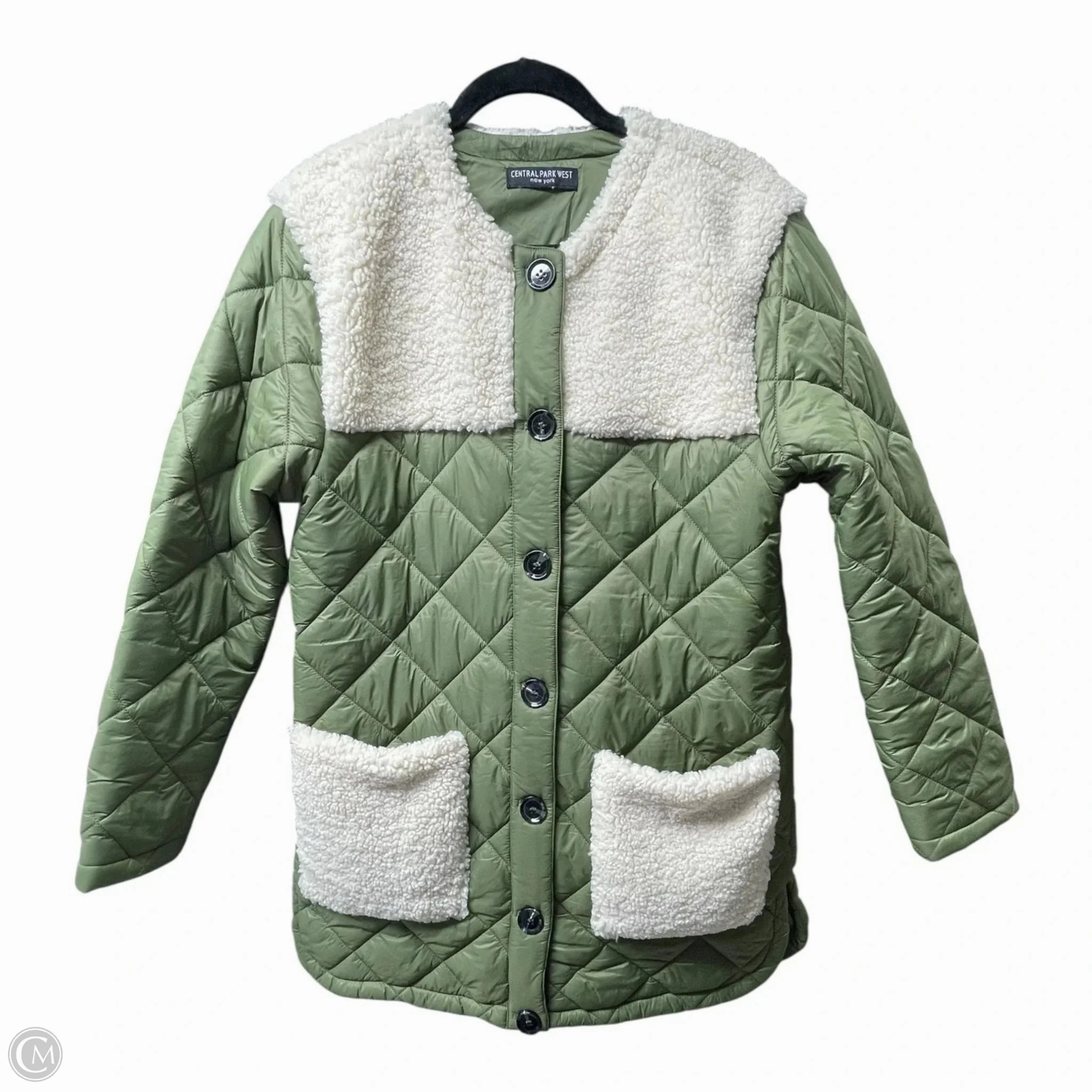 Coat Puffer & Quilted By CENTRAL PARK WEST In Green, Size: M Moisture Wicking Inner Water resistant coating
