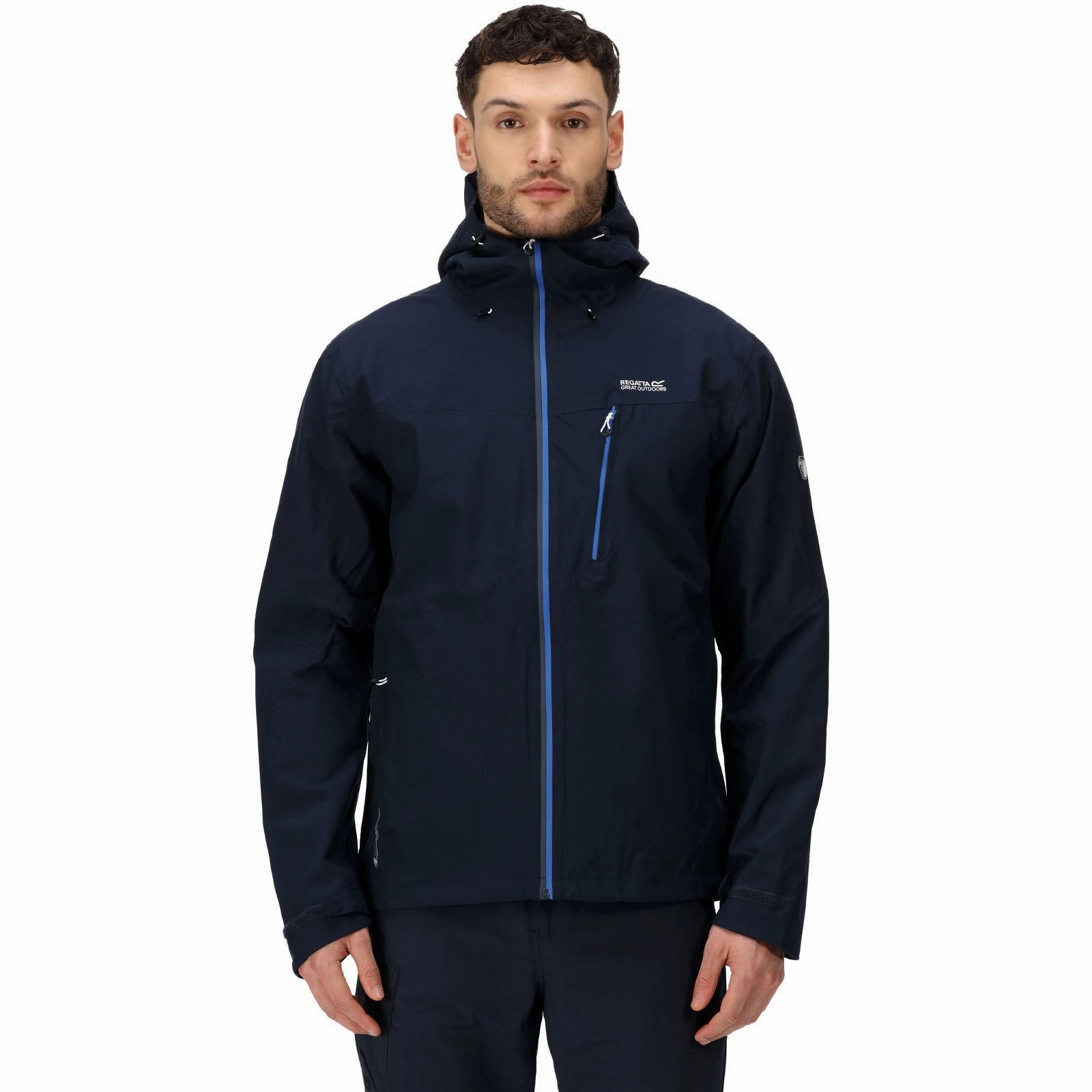 Reinforced Zippers ReinforcedEdging Regatta Mens Birchdale Waterproof Jacket