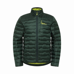 Eco Friendly Dyed Fabric Jack Wolfskin Mens Passamani Packable Padded Jacket