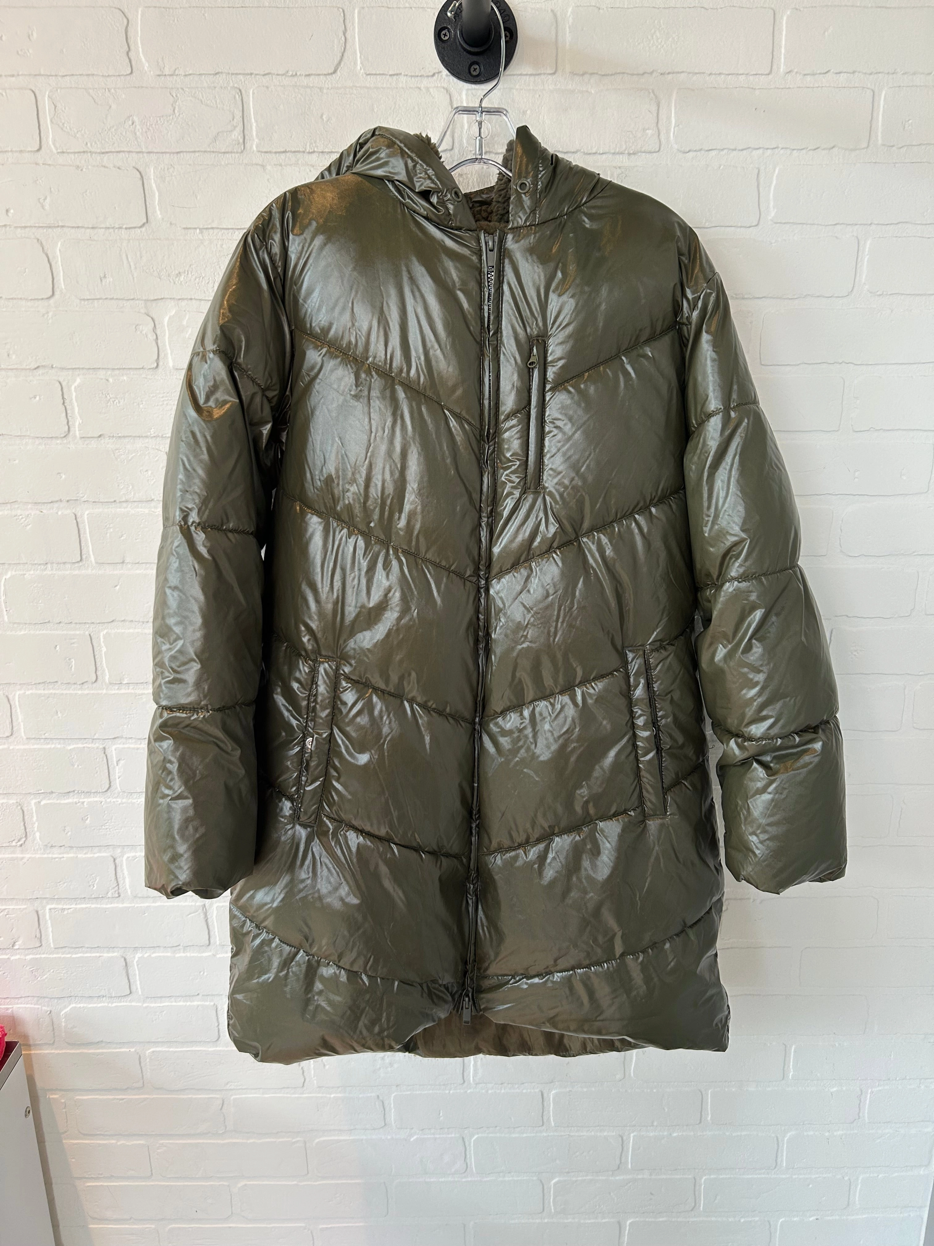 Wind Shield Coat Puffer & Quilted By A New Day In Green, Size: M