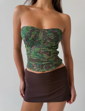 Effortless Touch DULCE CORSET - GREEN : CAMO