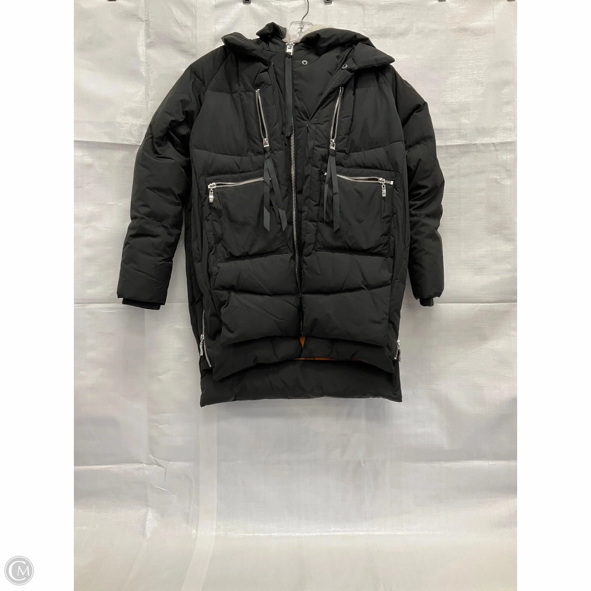 Coat Parka By Cma In Black, Size: Xxs Travel Wardrobe