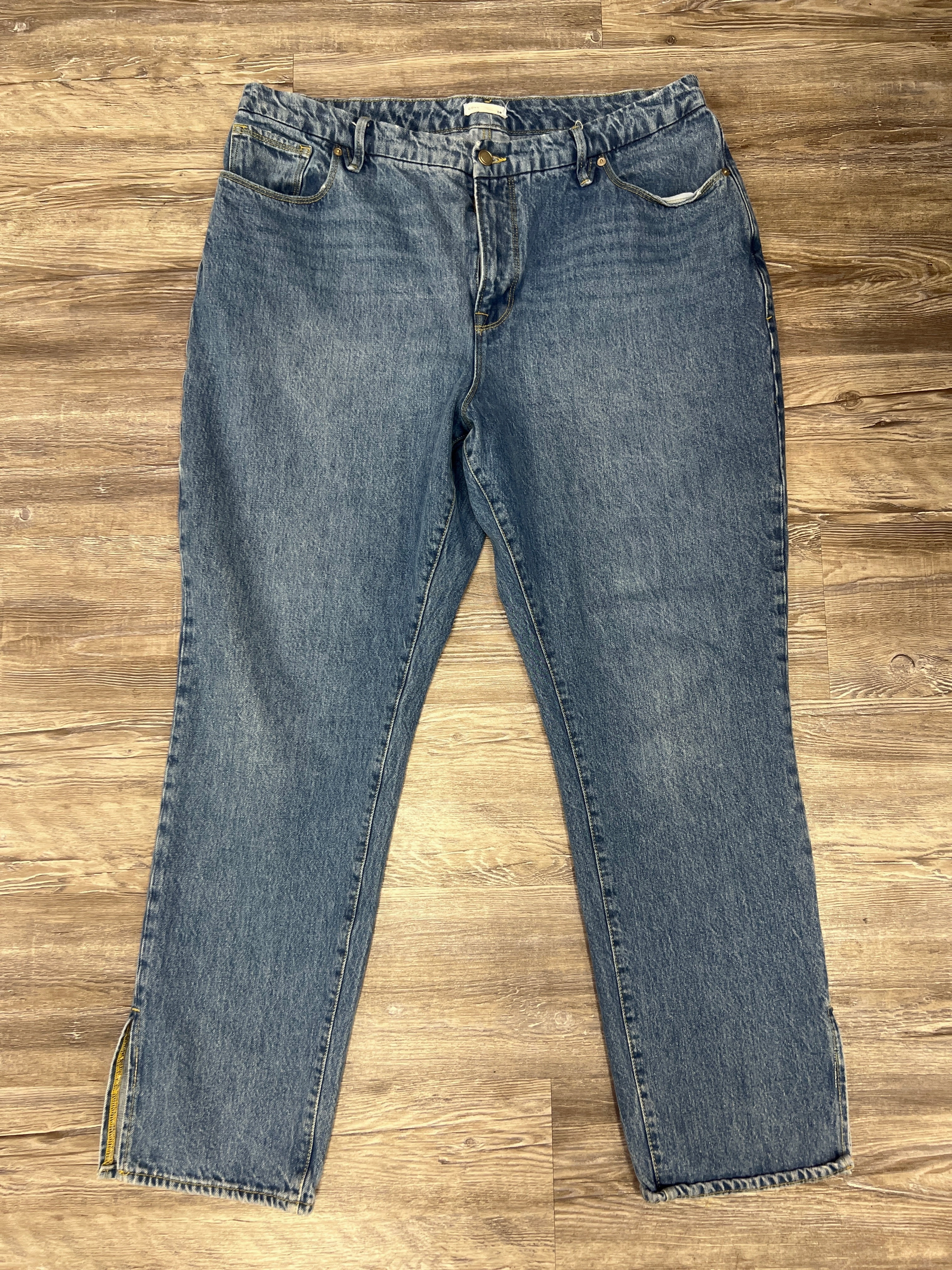 Jeans Designer By Good American In Blue Denim, Size: 16 Cropped length Natural Style