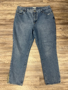 Jeans Designer By Good American In Blue Denim, Size: 16 Cropped length Natural Style