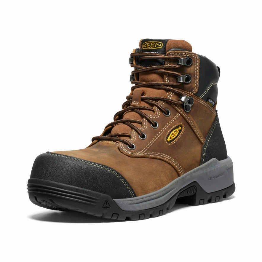 Avant Mood Canvas Upper Men's Evanston 6" Waterproof Boot (Carbon Toe)  |  Bison/Black