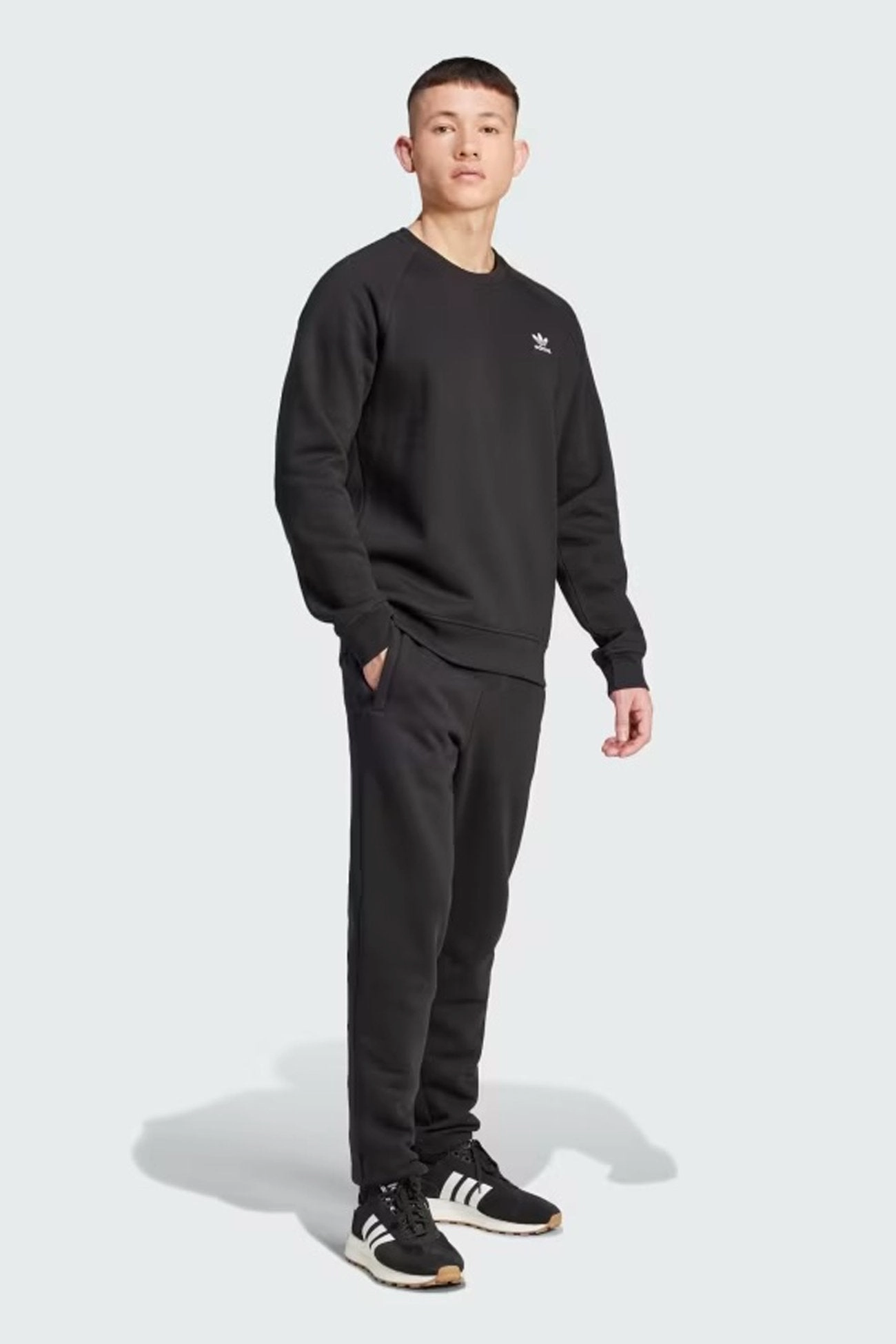Essential Crew Black Sealed Seam Construction