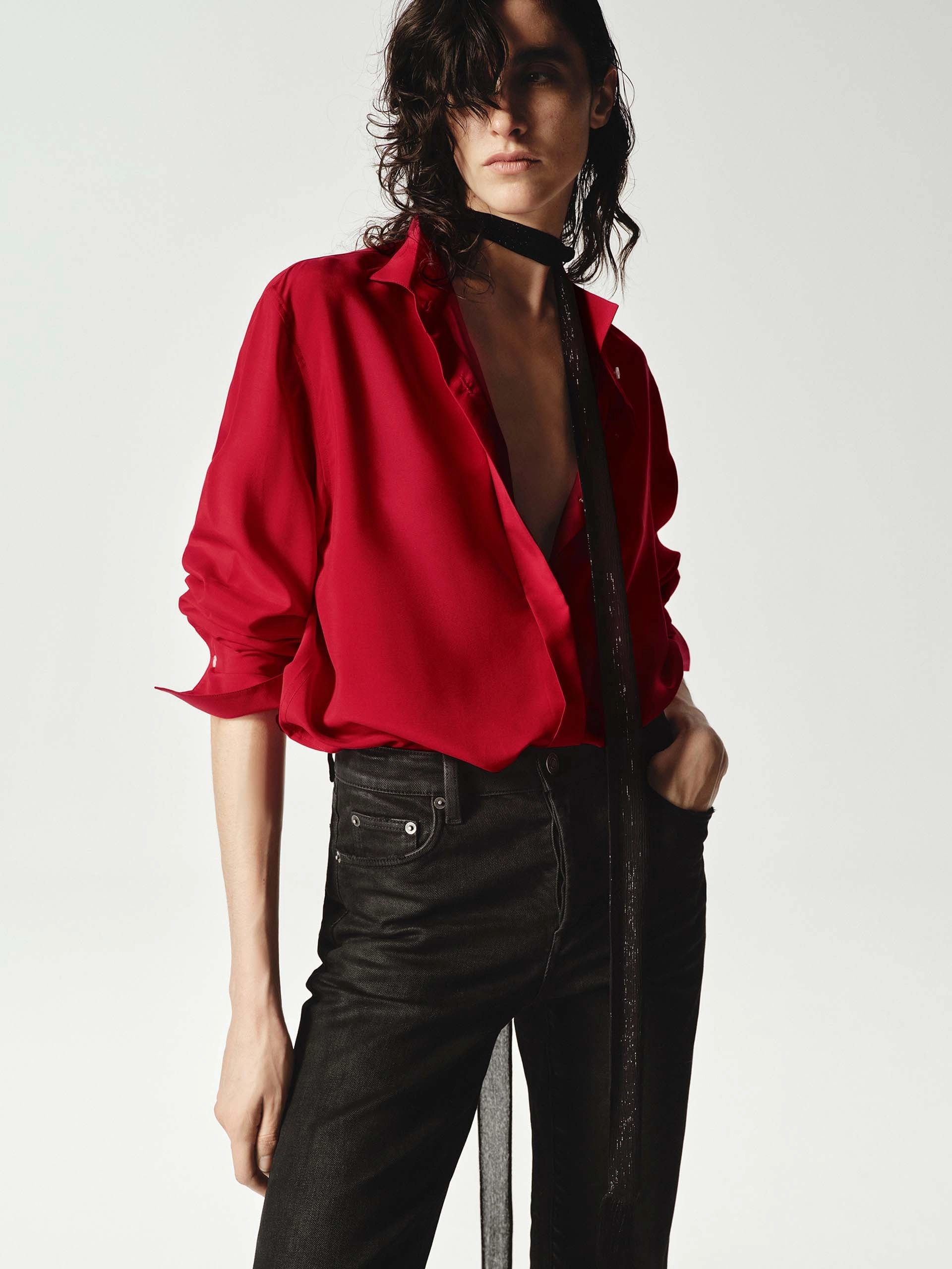 Weekend Outfit Unique Design Classic Soft Silk Shirt