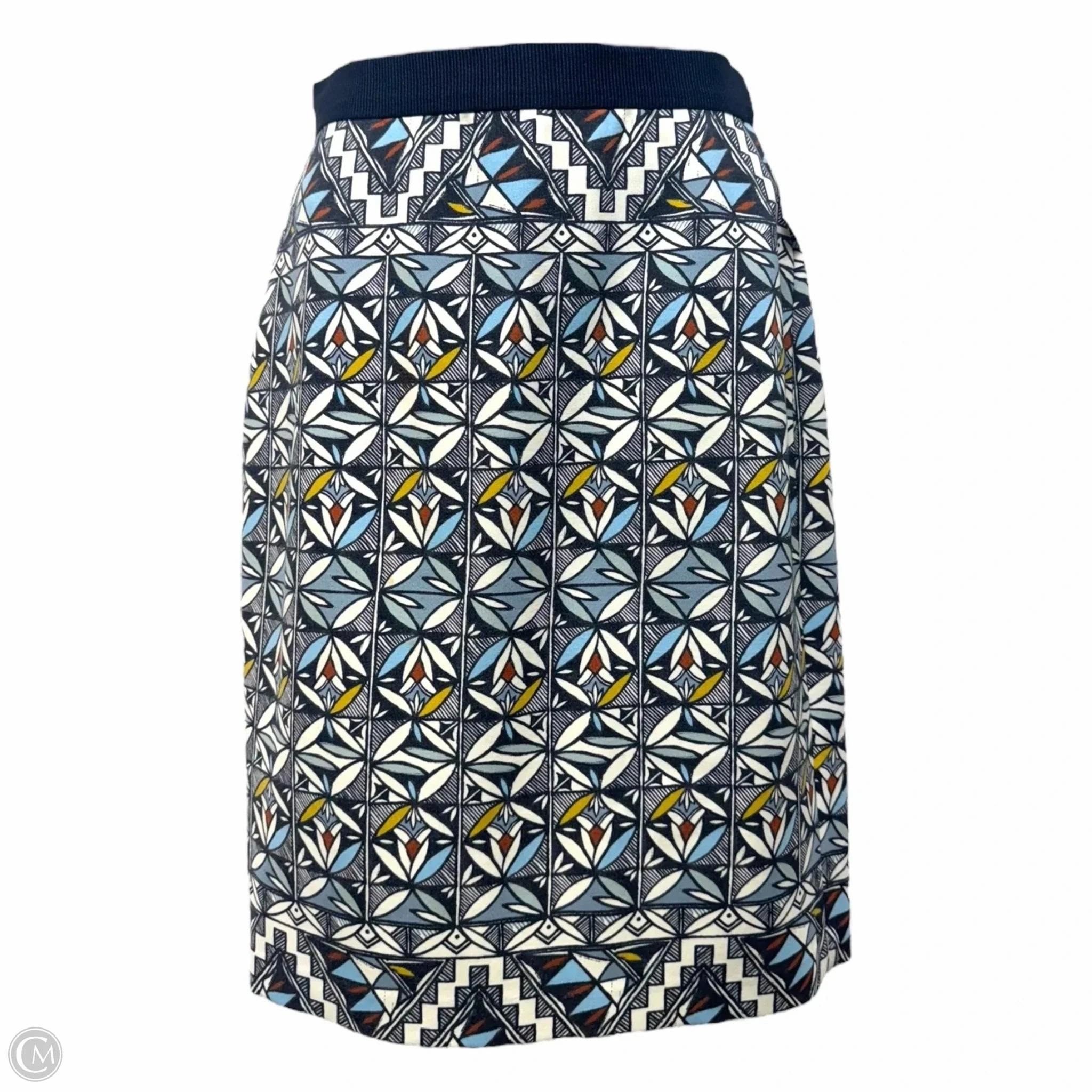 Non Irritating Seams Skirt Designer By Tory Burch In Geometric Pattern, Size: Xs