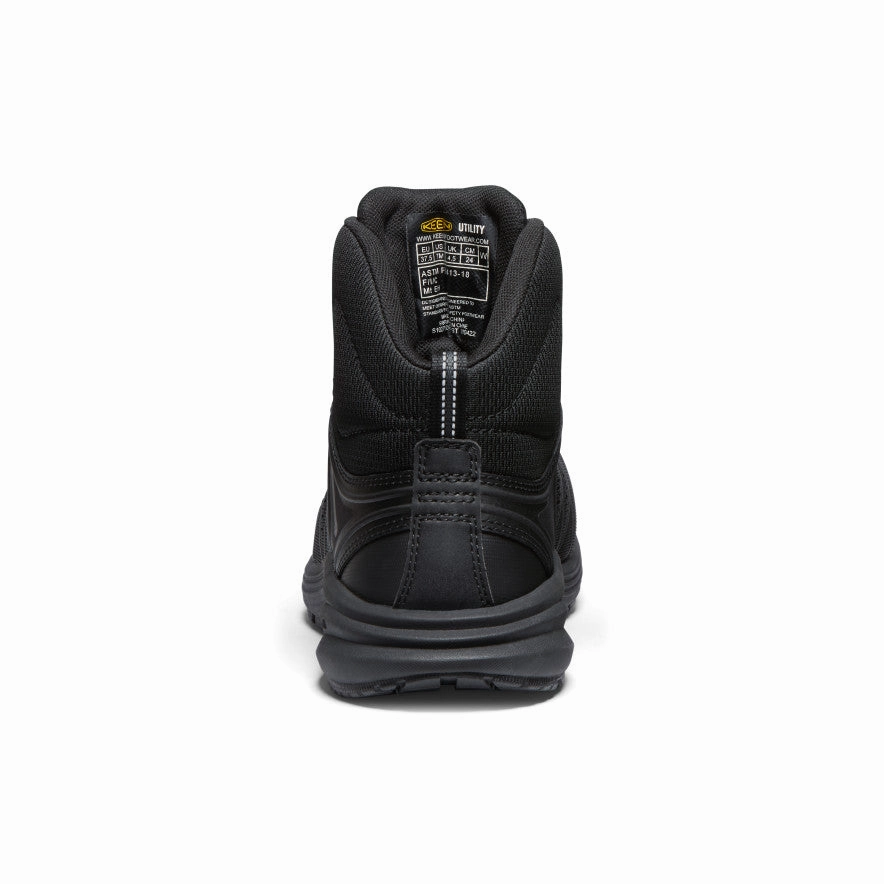 Women's Vista Energy Mid INT MET (Carbon Toe)  |  Black/Raven Cozy Lined Protective Finish Functional Minimalist