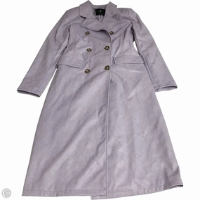 City Chill Style Glossy Finish Coat Designer By 7 For All Mankind In Purple, Size: M