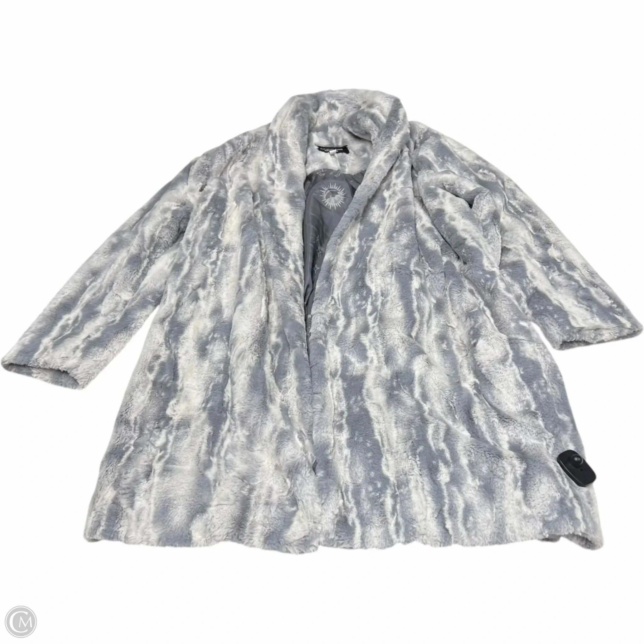 Coat Designer By Johnny Was In Grey, Size: S CompactPacking Thermal Lined
