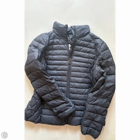Teflon Coated StretchableMaterial Coat Designer By Michael Kors In Blue, Size: L