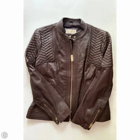 Adjustable Cuffs Coat Designer By Michael Kors In Brown, Size: Xl