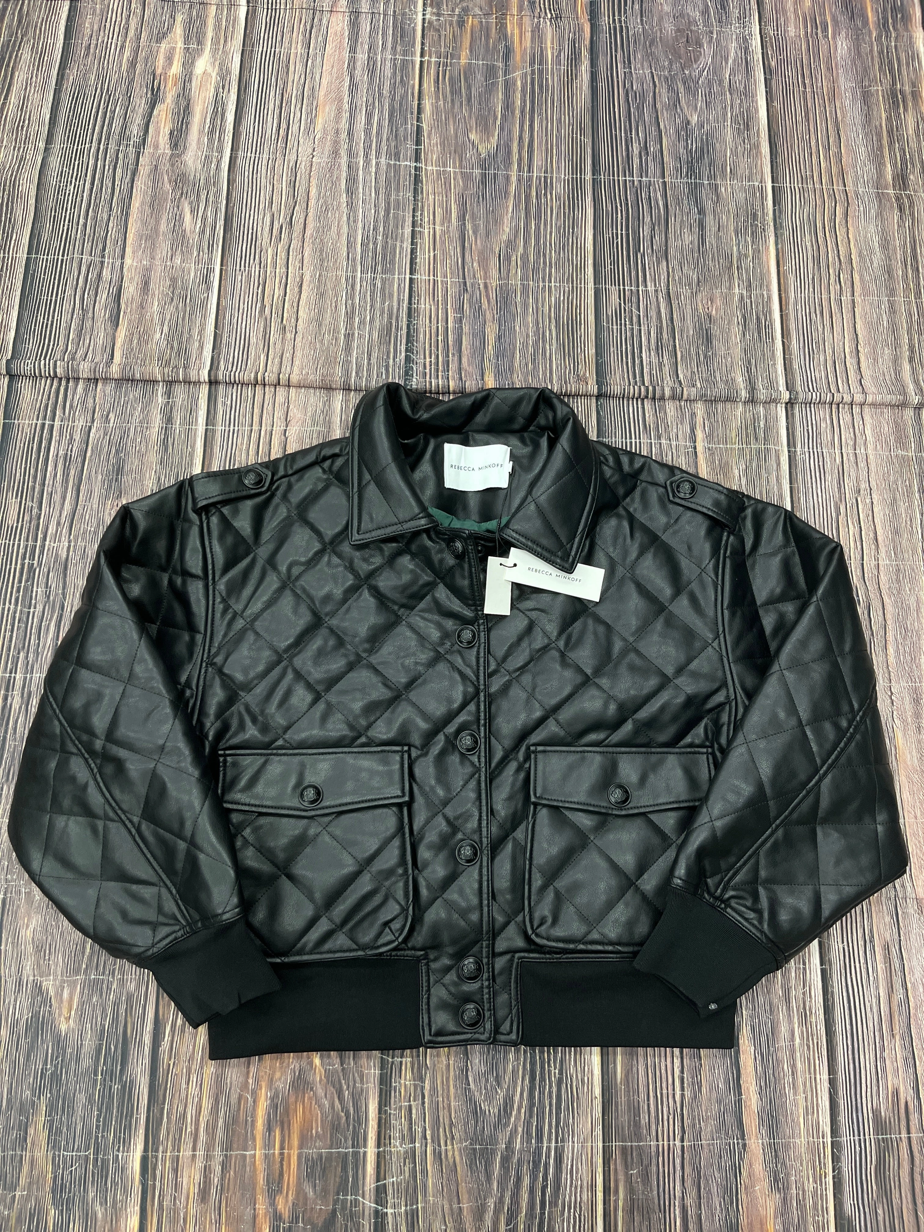 Coat Designer By Rebecca Minkoff In Black, Size: M Ergonomic Tailoring Reinforced Collar Structure