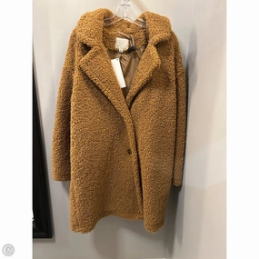 Coat Faux Fur & Sherpa By A New Day In Tan, Size: Xl Flame retardant