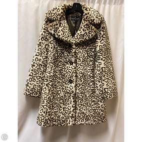 Coat Faux Fur & Sherpa By Adidas In Animal Print, Size: Xs Reinforced Shoulder Protection