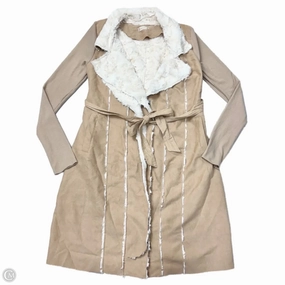 Coat Faux Fur & Sherpa By Altard State In Cream & Tan, Size: M Flexible Zipper Guards UV Block