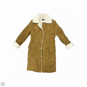 Eco Friendly Fabric Long Sleeve Coat Faux Fur & Sherpa By American Eagle In Brown, Size: Xl