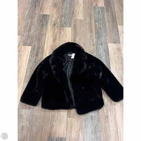 Coat Faux Fur & Sherpa By Apparis In Black, Size: Xs Glow In Dark Trims Waterproof Zipper