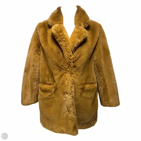 Coat Faux Fur & Sherpa By Apparis In Tan, Size: M Long Lasting Shape Retention