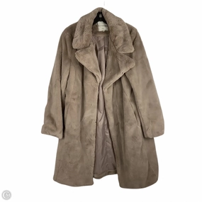 Coat Faux Fur & Sherpa By Bagatelle In Brown, Size: L Layered Drape