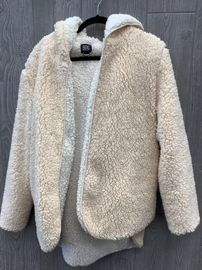 Coat Faux Fur & Sherpa By Bdg In Cream, Size: S Non Iron Fabric Tech