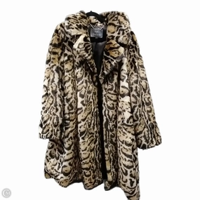 Outdoor Activity Coat Faux Fur & Sherpa By Clothes Mentor In Leopard Print, Size: M